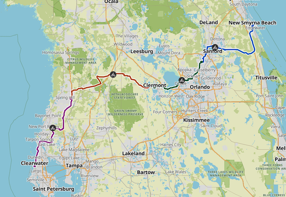 368 km an 4 Tagen