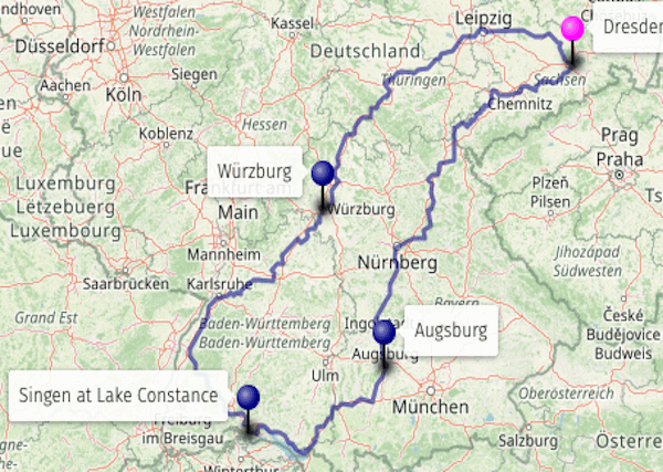 Unsere Route